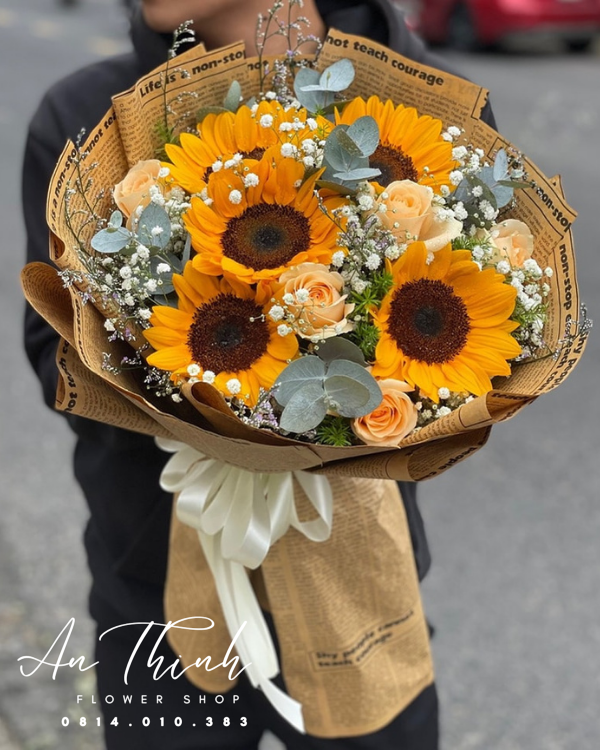 Bó Hoa Hướng Dương Shop Hoa Tươi An Thịnh Bó Hoa Hướng Dương