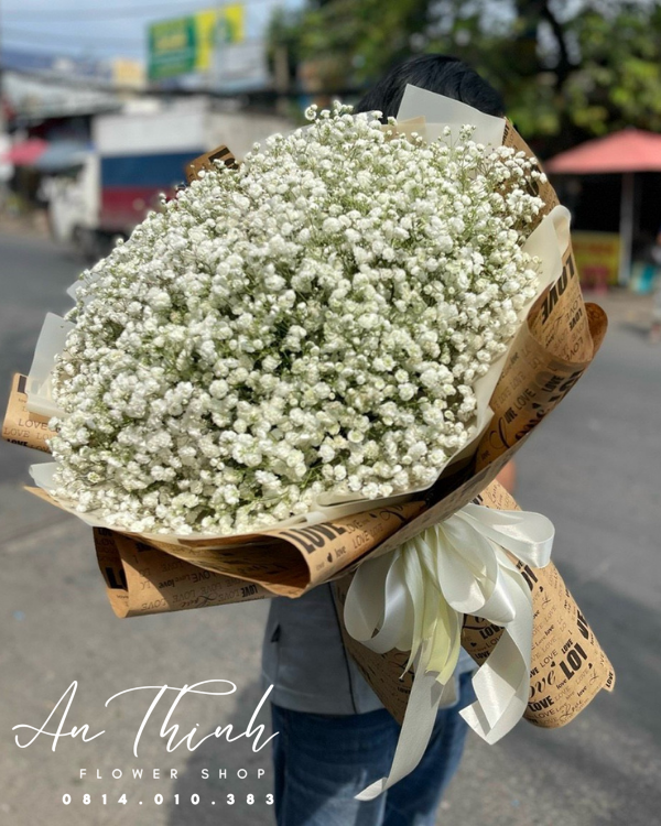 Bó Hoa Baby Khô Trắng Shop Hoa Tươi An Thịnh Bó Hoa Baby Khô Trắng