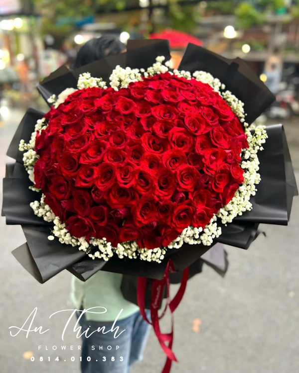 Bó Hoa Hồng Đỏ Tặng 20/10 Shop Hoa Tươi An Thịnh Bó Hoa Hồng Đỏ Tặng 20/10
