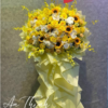 Kệ Hoa Hồng Tone Cam Mừng Khai Trương