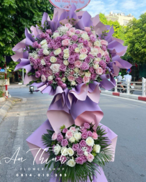 Kệ Hoa Khai Trương Hồng Phát Tone Đỏ
