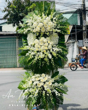 Kệ hoa tang kễ vàng - HV021