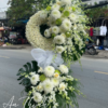Vòng hoa đám tang lan trắng - HV029 Shop Hoa Tươi An Thịnh Vòng hoa đám tang lan trắng - HV029