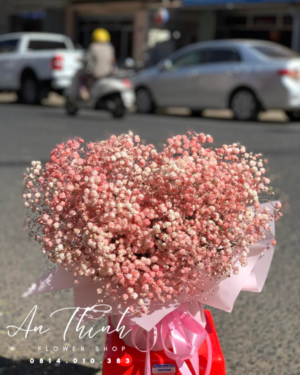 GIỏ hoa tặng màu xuân - HG018