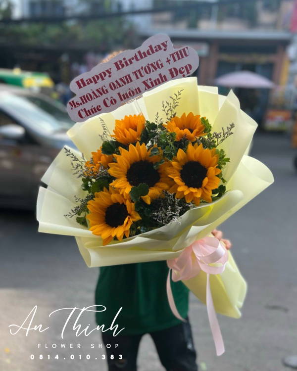 Bó hoa chúc mừng_ HB002 Shop Hoa Tươi An Thịnh Bó hoa chúc mừng_ HB002