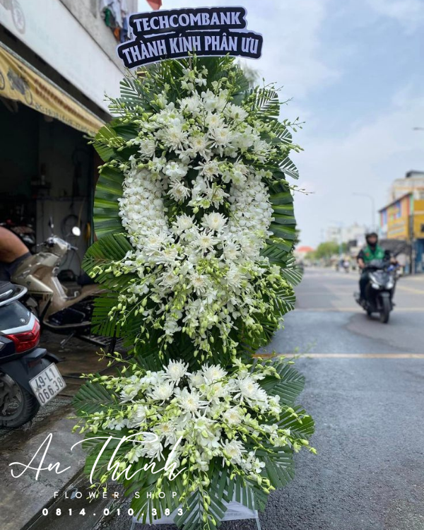 Hoa chia buồn đẹp - HN033 Shop Hoa Tươi An Thịnh Hoa chia buồn đẹp - HN033