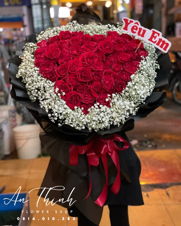 Bó hoa hồng đỏ ớt - HB006 Shop Hoa Tươi An Thịnh Bó hoa hồng đỏ ớt - HB006
