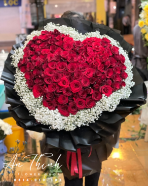 Bó hoa hồng phấn đẹp - HB013