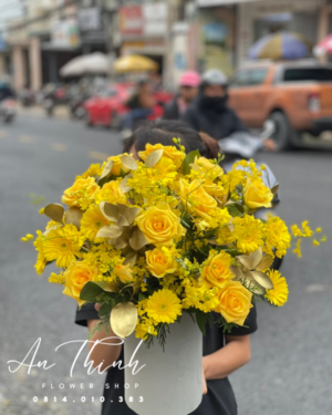Gior hoa tặng xếp -HG030