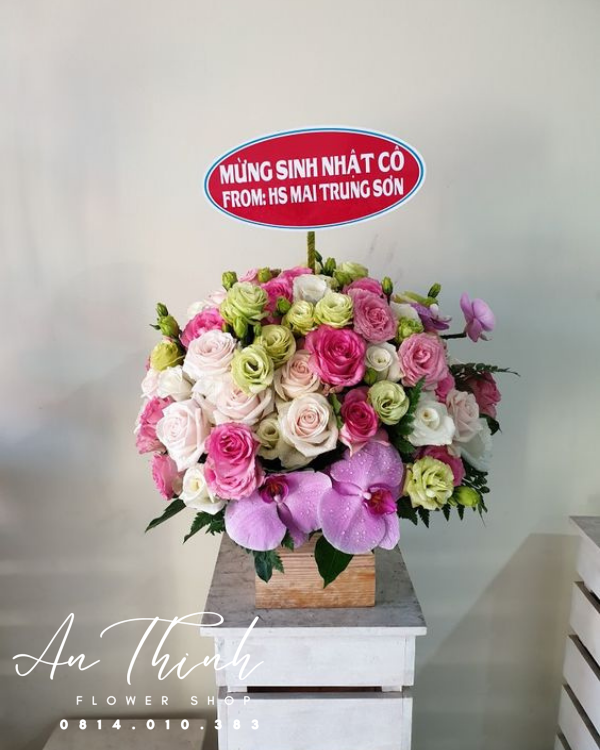 Hoa giỏ - HG0105 Shop Hoa Tươi An Thịnh Hoa giỏ - HG0105