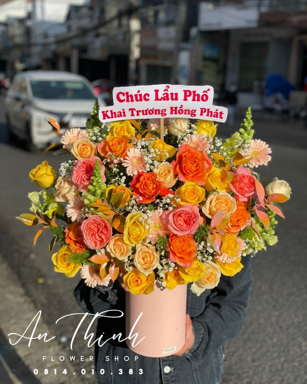 Giỏ hoa An Thijnh1 -HG078 Shop Hoa Tươi An Thịnh Giỏ hoa An Thijnh1 -HG078