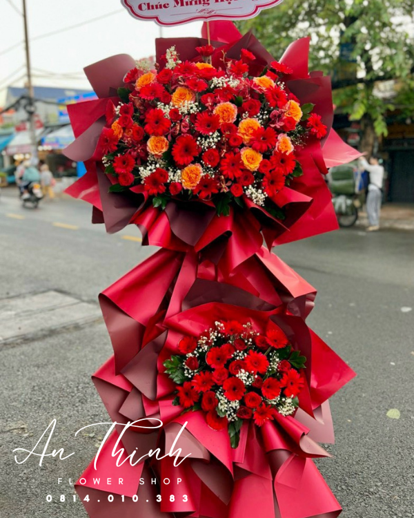 Kẹ hoa tài lộc - HKT076 Shop Hoa Tươi An Thịnh Kẹ hoa tài lộc - HKT076