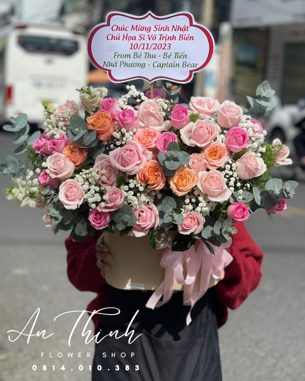 Giỏ hoa đại loại - HG046 Shop Hoa Tươi An Thịnh Giỏ hoa đại loại - HG046